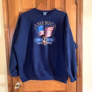 Vintage 2001 Big Dog Sweatshirt Dark Blue Size 2X